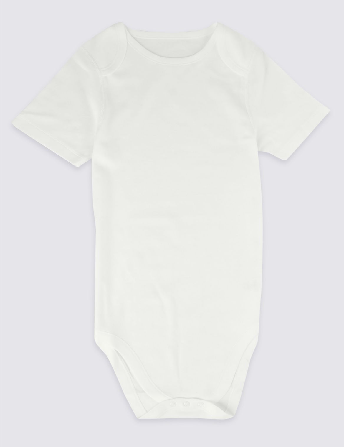 Adaptive Pure Cotton Bodysuit (3-16 Yrs) white