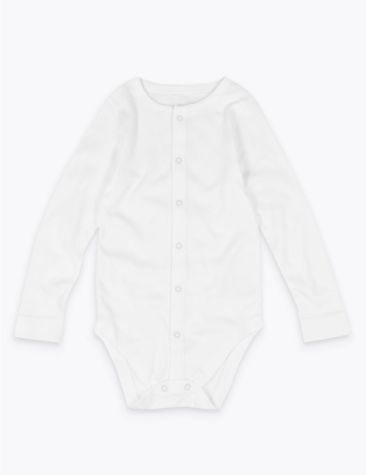 Adaptive Cotton Bodysuit (7lbs-16 Yrs) white