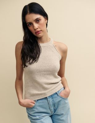 Relaxed Fit Vest Tops