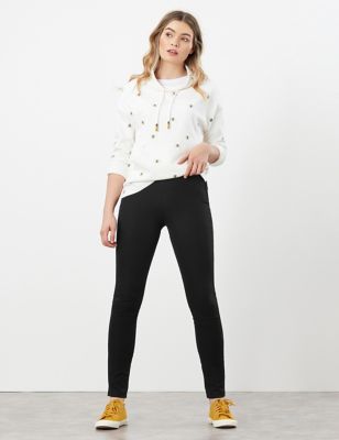 M&S Joules Womens Cotton Rich Side Zip Skinny Trousers