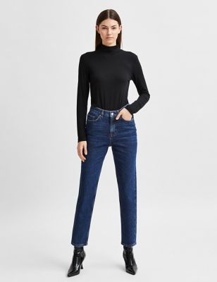 M&S Selected Femme Womens High Waisted Slim Fit Jeans