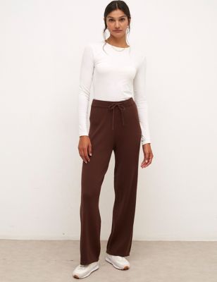 M&S Nobody'S Child Womens Ribbed Knitted Wide Leg Trousers
