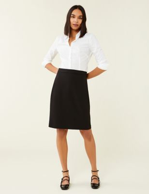 Finery London Womens Knee Length Pencil Skirt - 14 - Black, Black