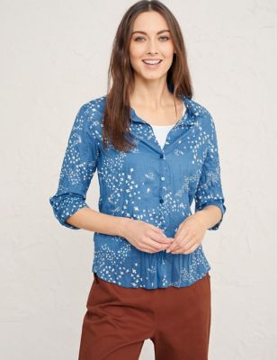 M&S Seasalt Cornwall Womens Pure Cotton Shirt