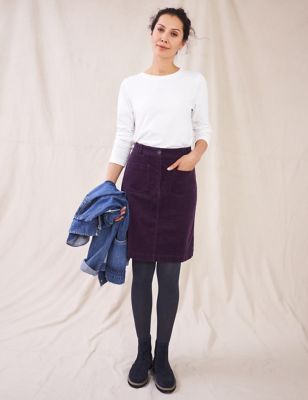 M&S White Stuff Womens Cotton Rich Mini A-Line Skirt