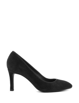 Dune London Womens Leather Stiletto Heel Court Shoes - 7 - Camel, Camel,Black,Navy