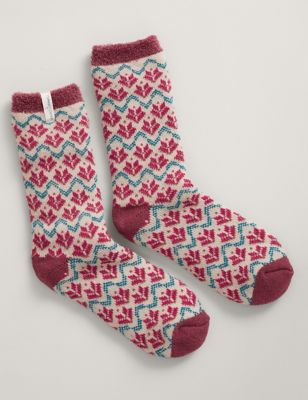 Seasalt Cornwall Womens Patterned Ankle High Socks - Pink Mix, Pink Mix