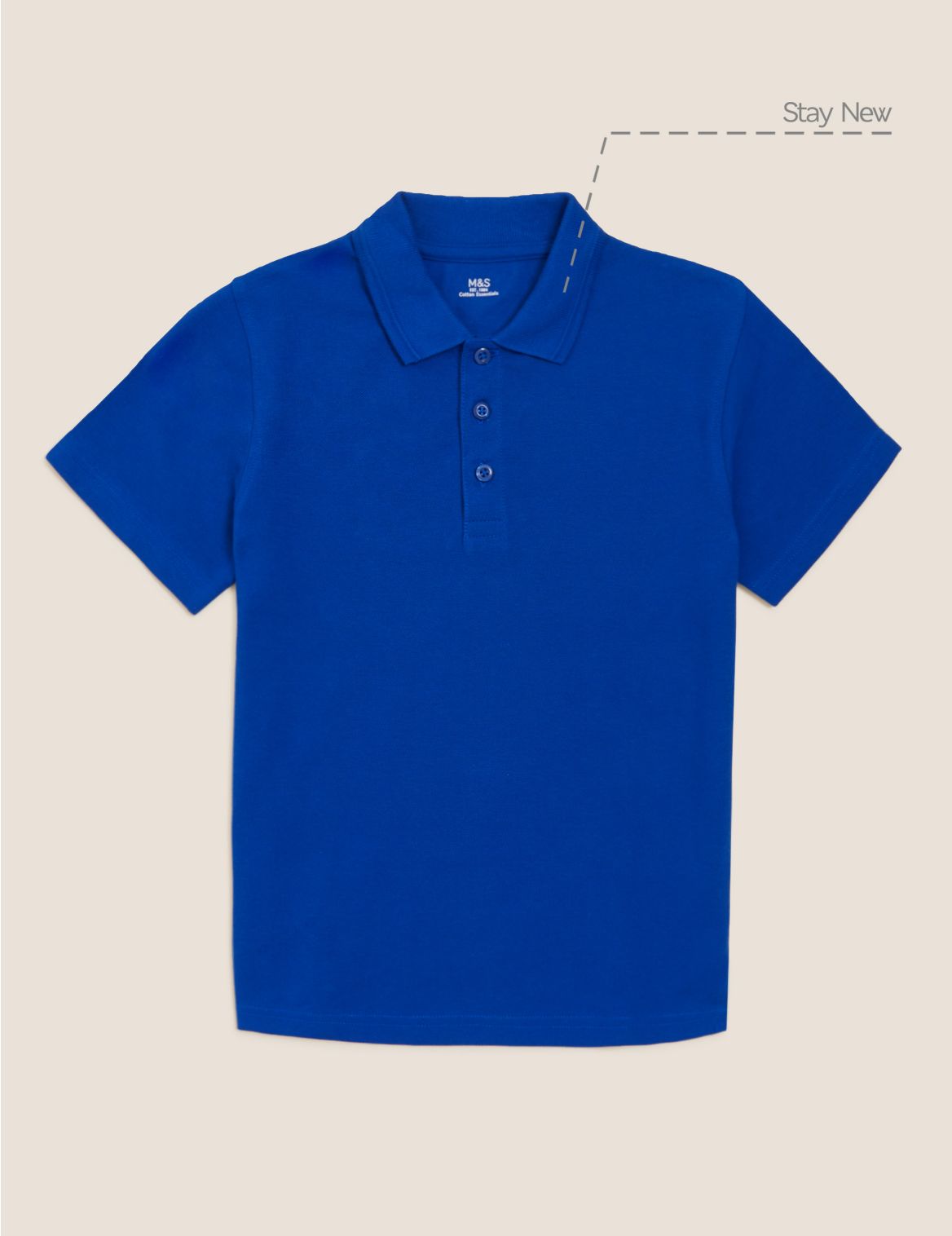 Unisex Pure Cotton Polo Shirt blue