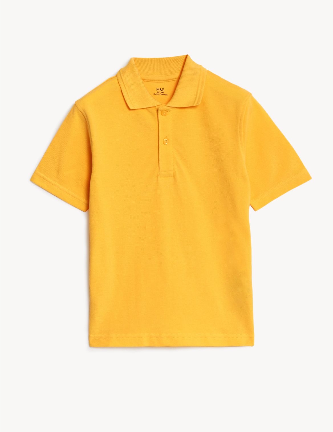 Unisex Pure Cotton Polo Shirt gold