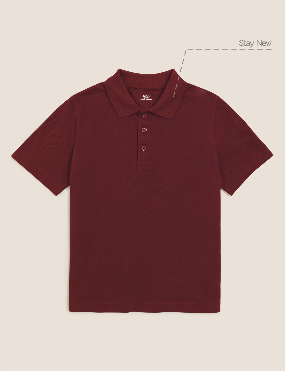 Unisex Pure Cotton Polo Shirt red