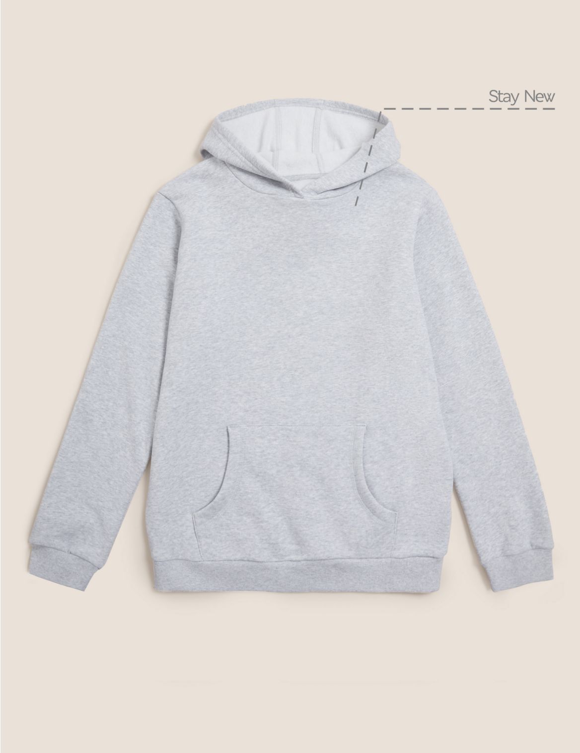 Unisex Cotton Hooded Sweatshirt grey