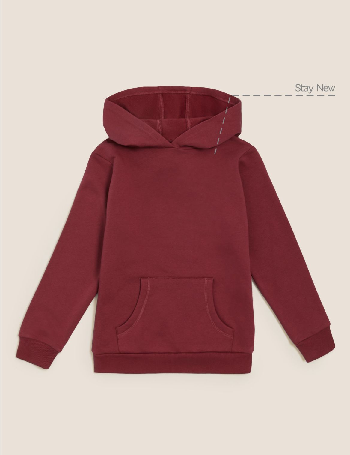 Unisex Cotton Hooded Sweatshirt red