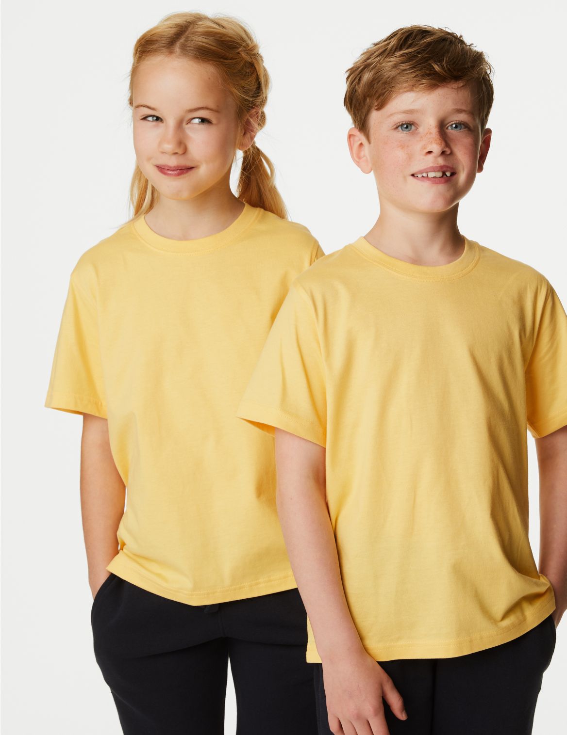 Unisex Pure Cotton T-Shirt yellow