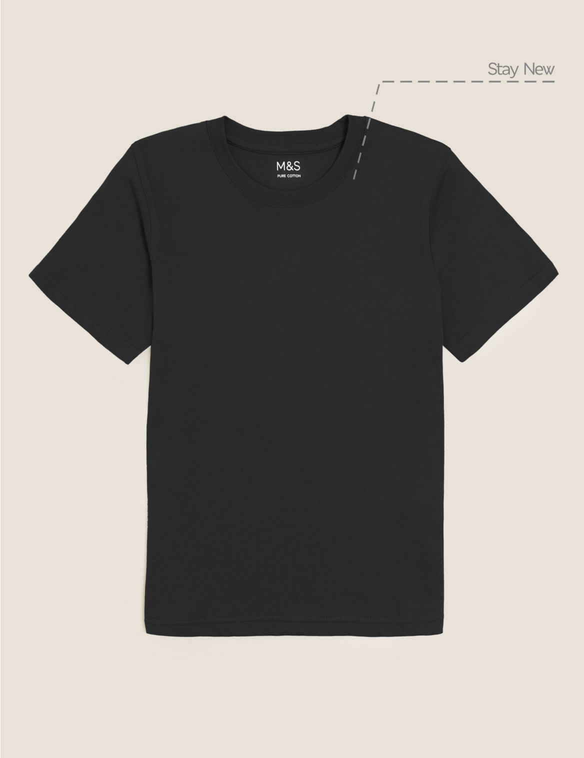 Unisex Pure Cotton T-Shirt black