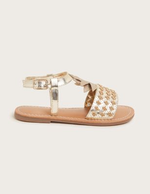 Monsoon Girls Pineapple Sandals (9 Small - 4 Large) - 11 S - Gold, Gold