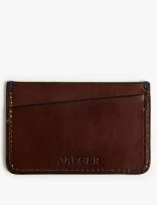 M&S Jaeger Mens British Luxury Leather Card Holder