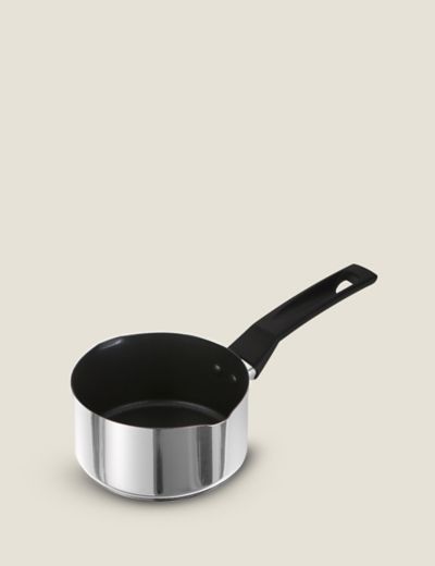 Stainless Steel 18cm Medium Saucepan, M&S Collection