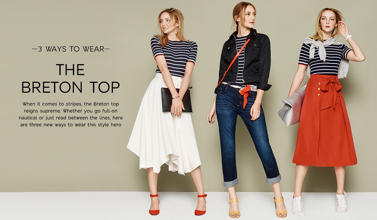 How to wear the Breton top