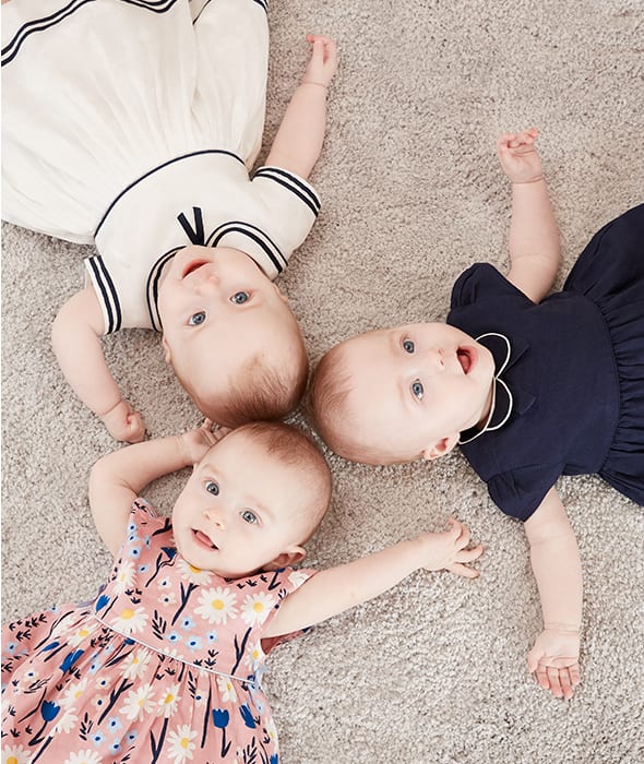 cute baby triplets