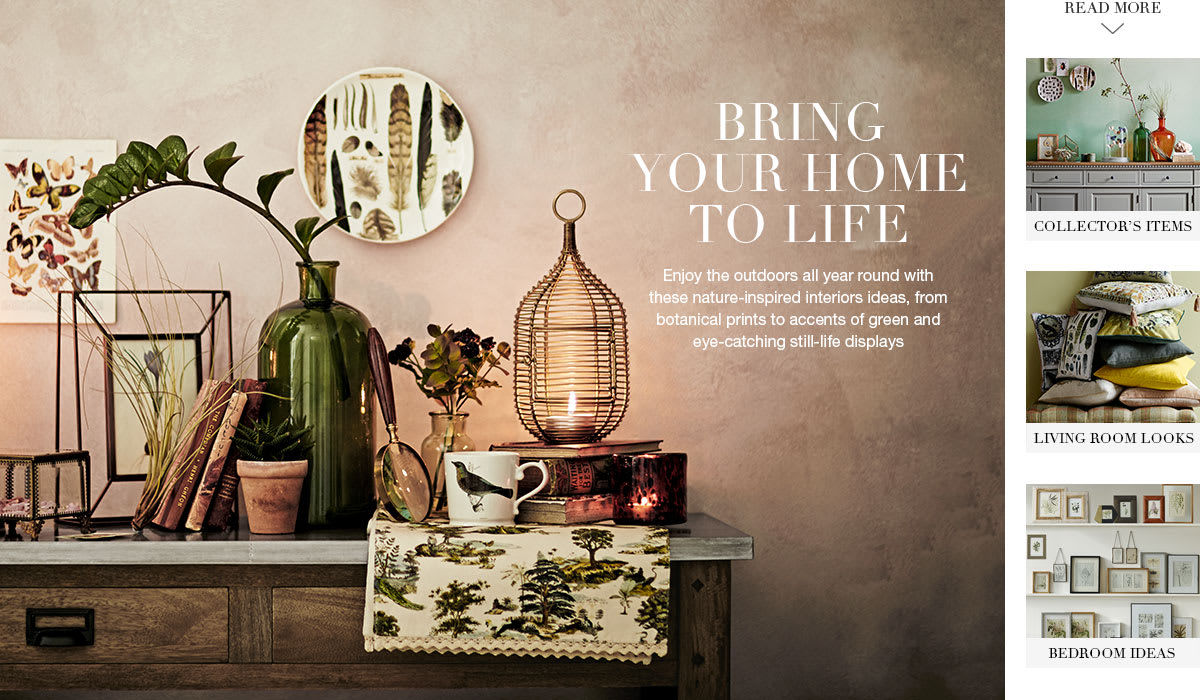 Botanical Themed Living Room - worldofhigbee